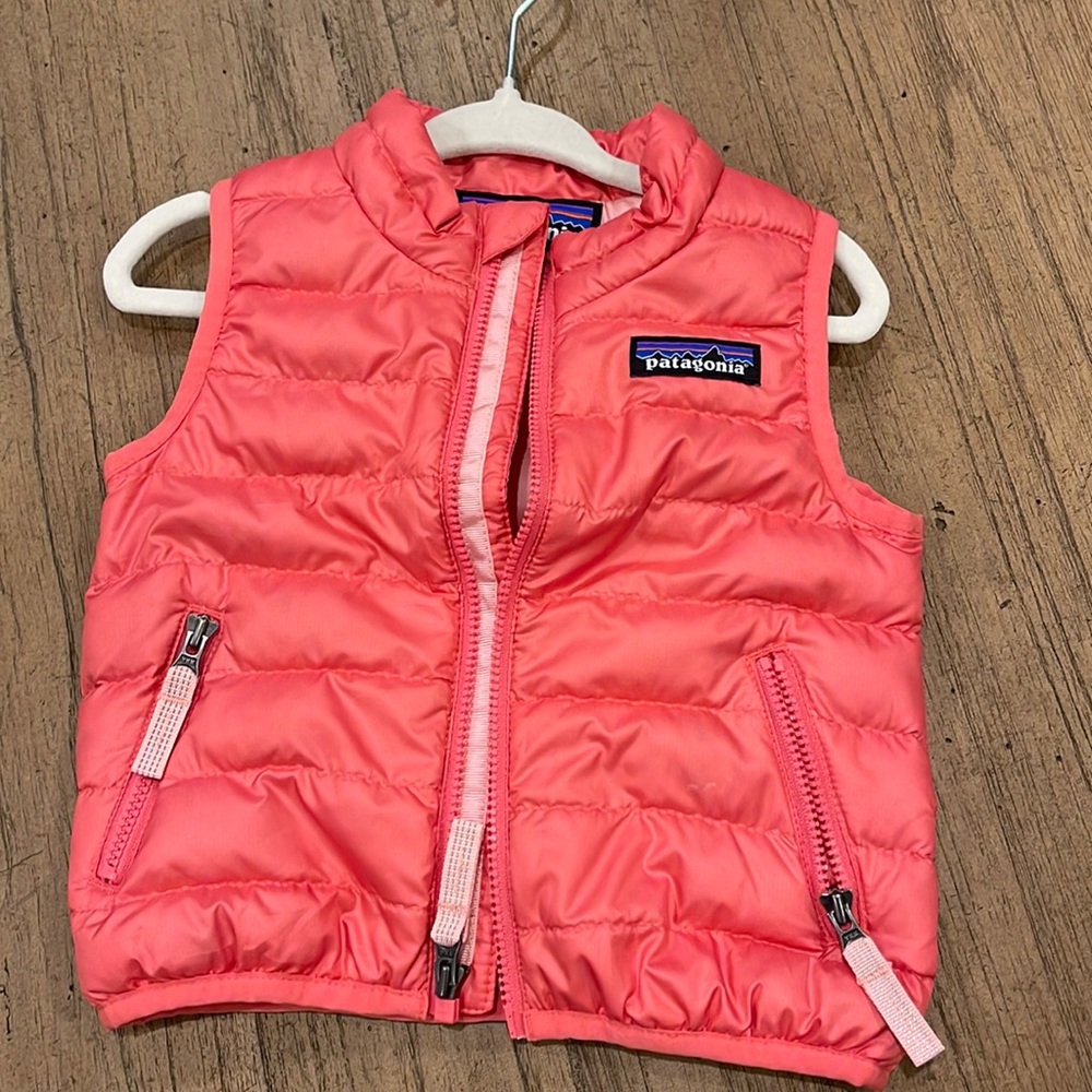 Pink puffer vest